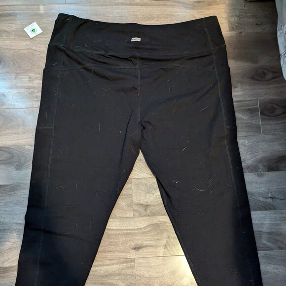 Womens Leggings Mid-Ride Full Length With Pockets - Picture 1 of 2